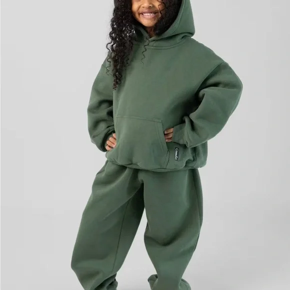 NWT Kids Comfrt Hoodie - Forest - Picture 3 of 3